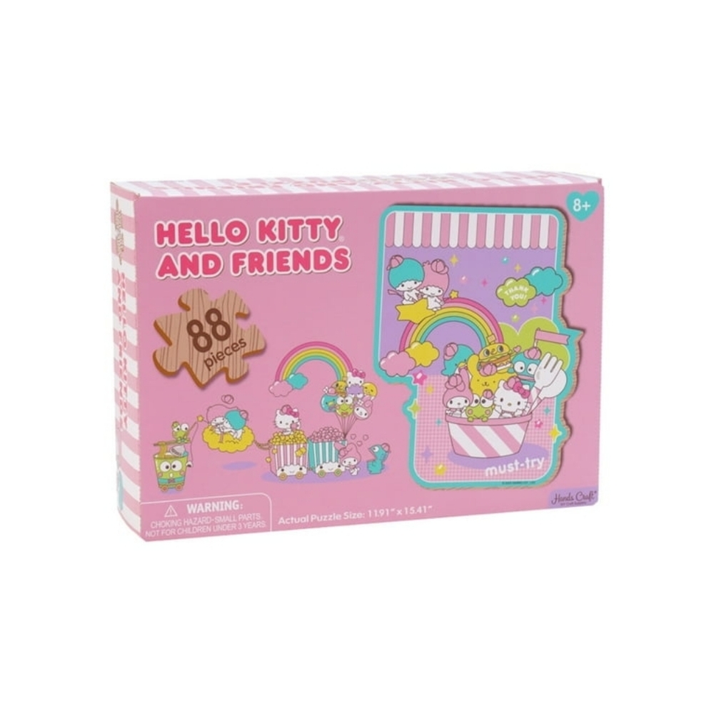 Wood Jigsaw Puzzle Hello Kitty and Friends Carnival 88pcs NWT Sealed